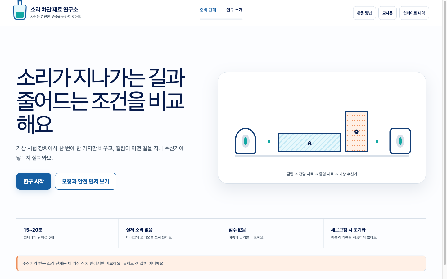 소리 차단 재료 연구소 썸네일